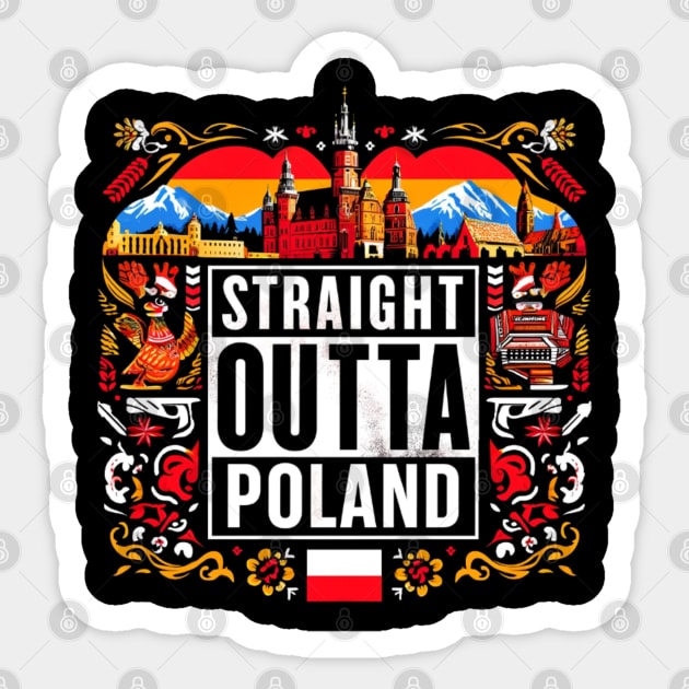 Straight Outta Poland Sticker by Straight Outta Styles